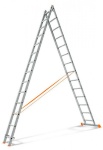 Двухсекционная лестница Эйфель Гранит 2x14 ступеней