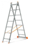 Двухсекционная лестница Эйфель Гранит 2x7 ступеней